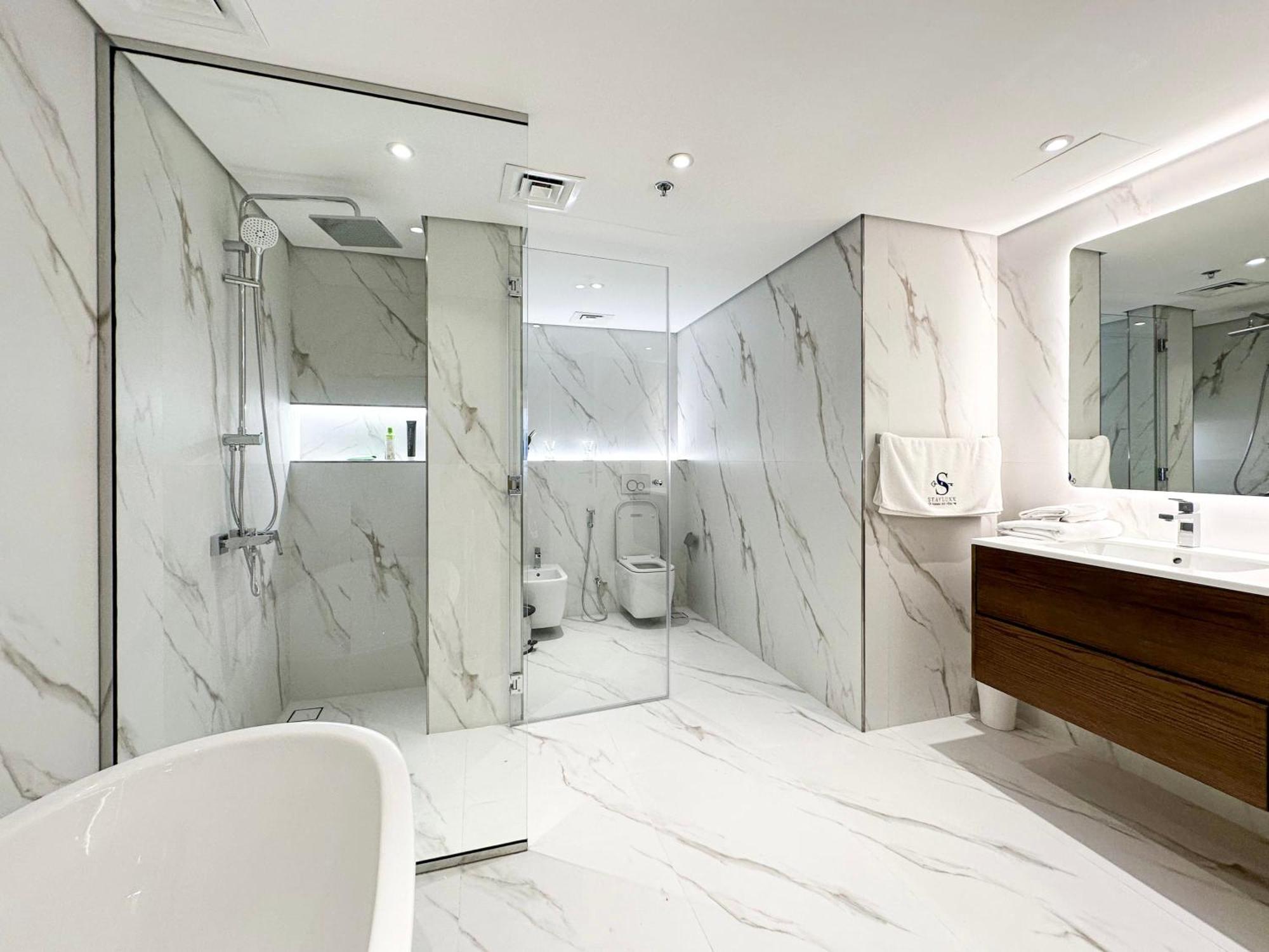 Relaxing 1 Bedroom Apartment At 5 Star Resort Dubai Luaran gambar